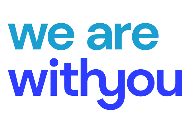 We are with you logo